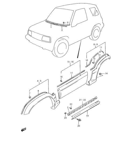 C garnish/splash guard