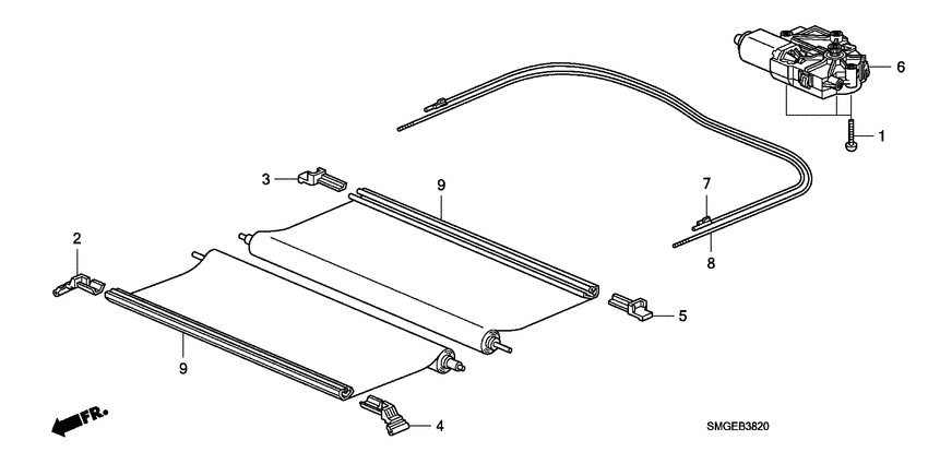 Sun shade components