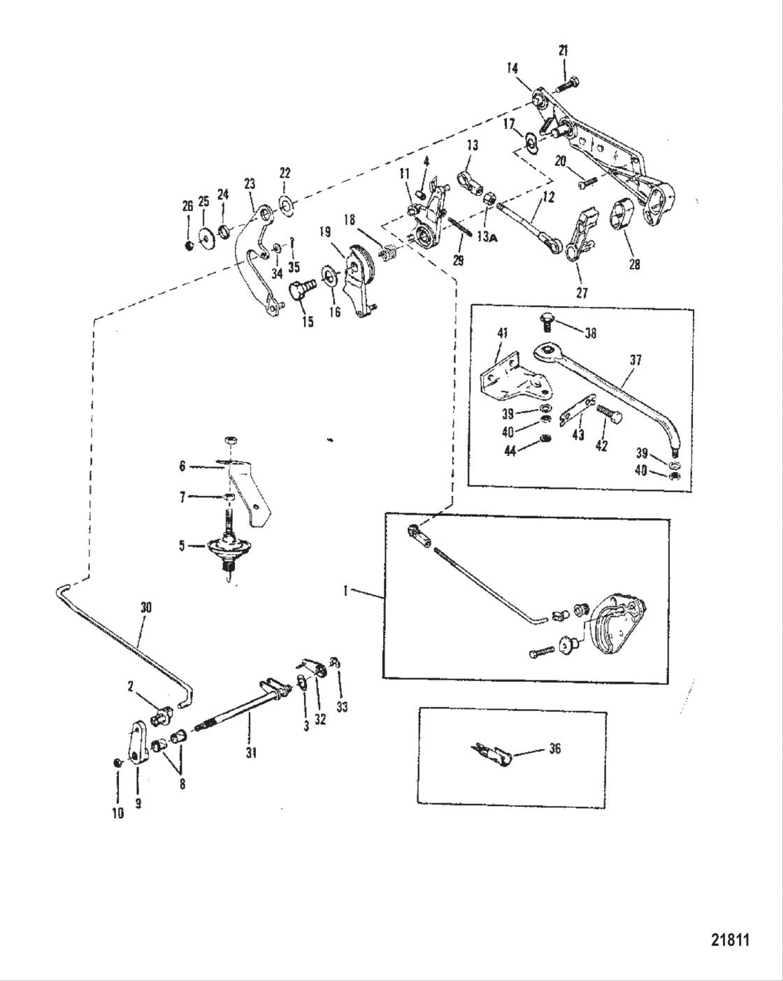 Throttle And Shift Linkage (Electric/manual Remote Control)