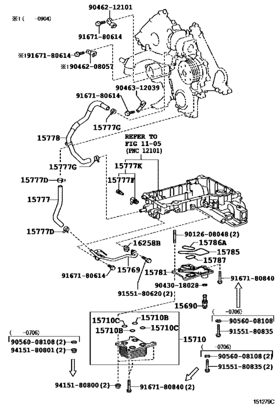 Engine Oil Cooler for 2007 2018 Toyota LAND CRUISER VDJ79 General