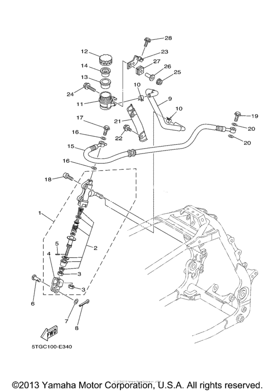 Rear master cylinder