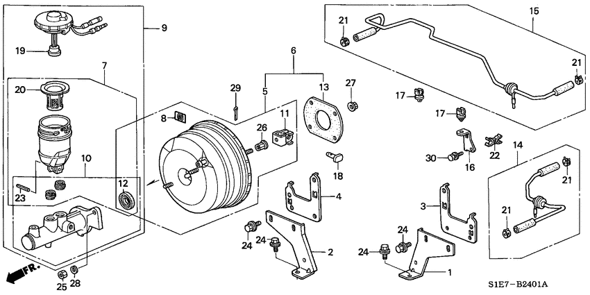 Brake master cylinder/ master power