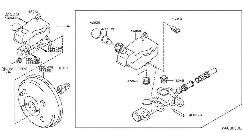 Brake master cylinder