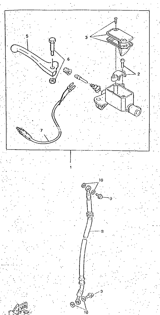 Front master cylinder