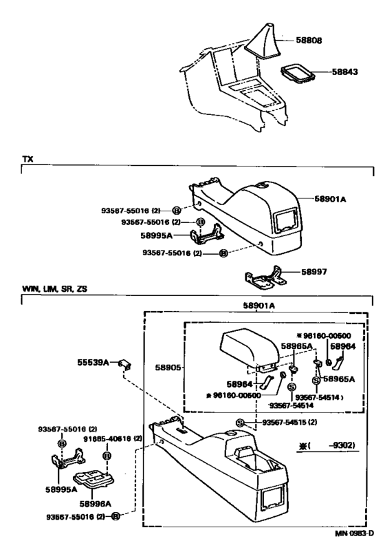 Console Box & Bracket