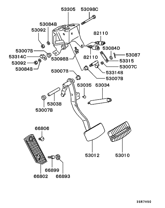 Brake & clutch pedal