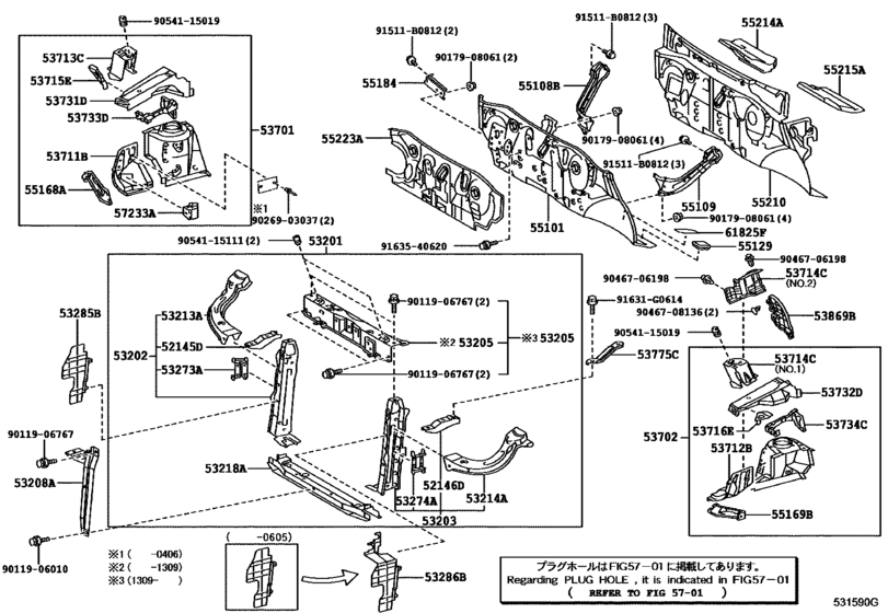 Front Fender Apron & Dash Panel