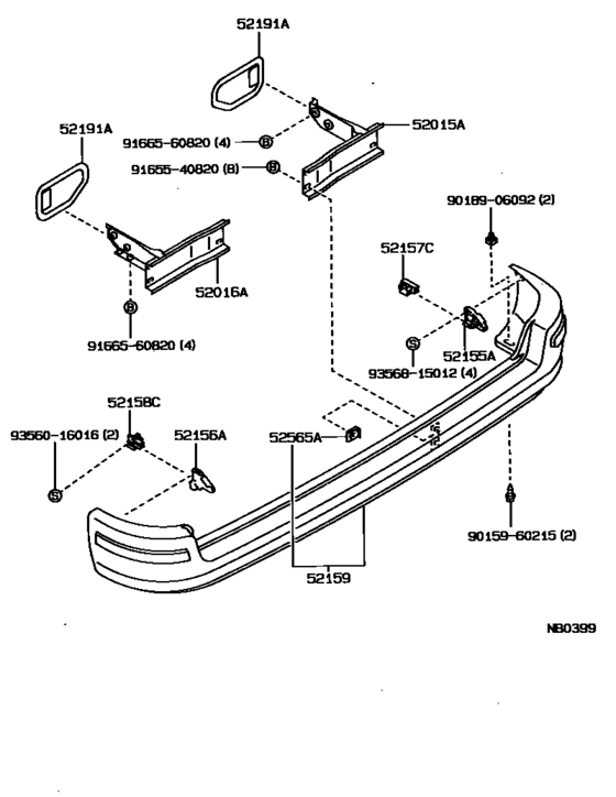 Rear Bumper & Bumper Stay