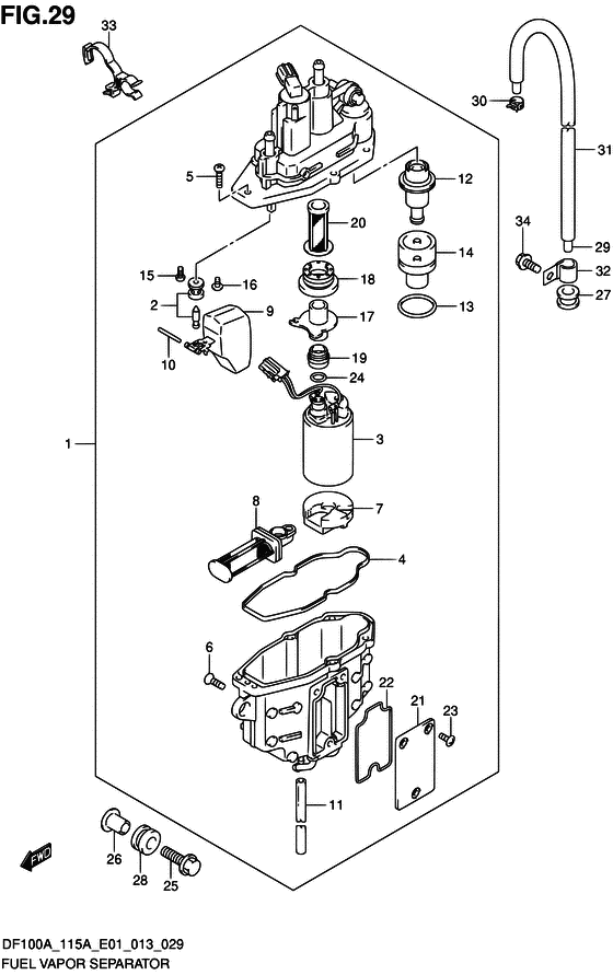 Fuel vapor separator