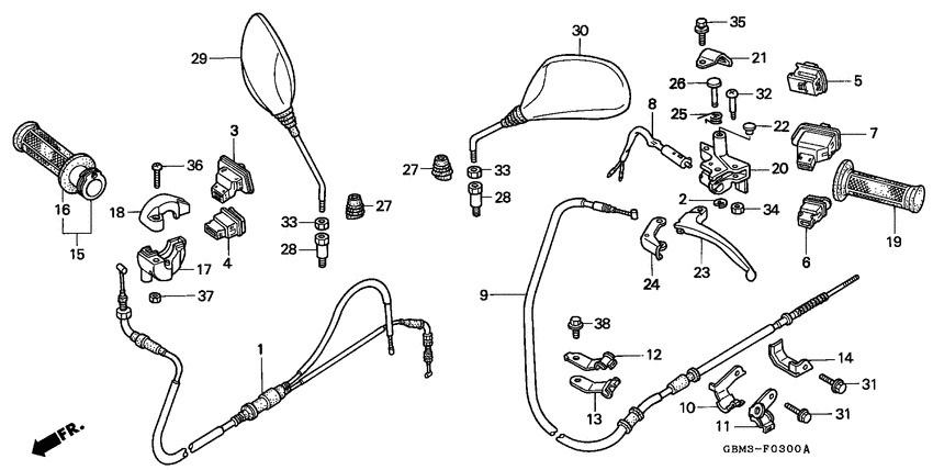 Handle lever/switch/ cable