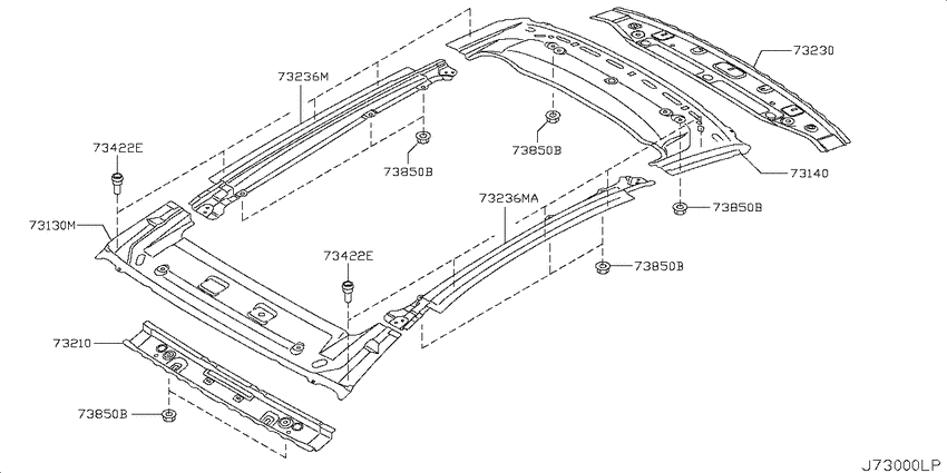 Roof panel & fitting