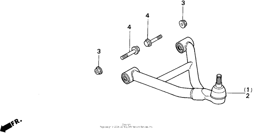 Trx300 front arm (trx300) ('92) 92