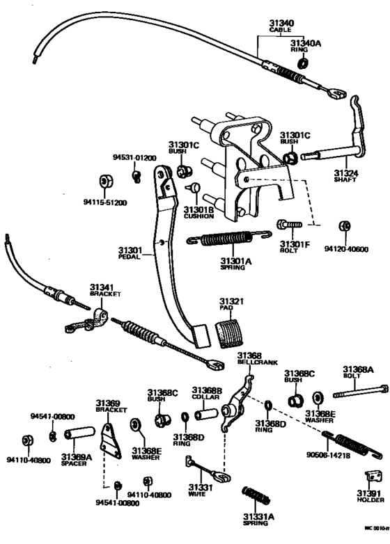 Clutch Pedal & Flexible Hose