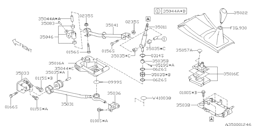 Manual gear shift system
