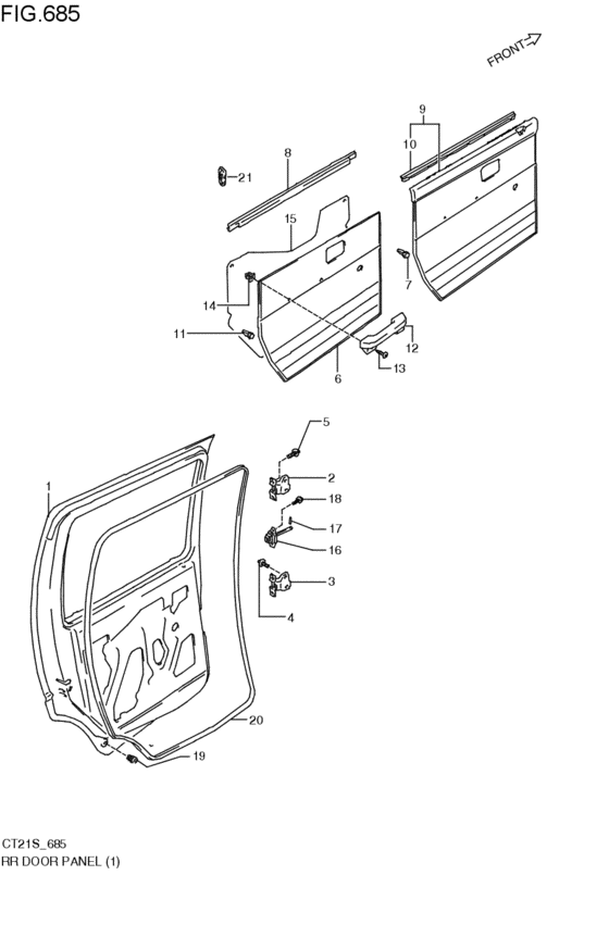 rear door panel