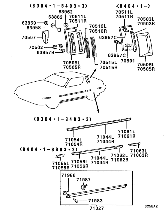 Side garnish & moulding