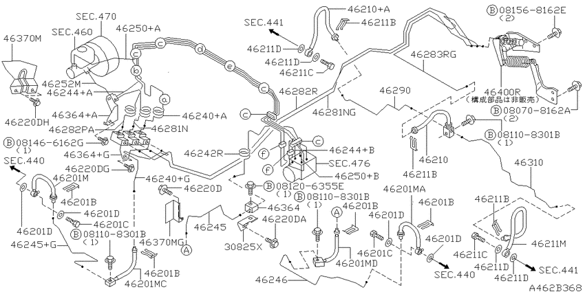 Brake piping & control