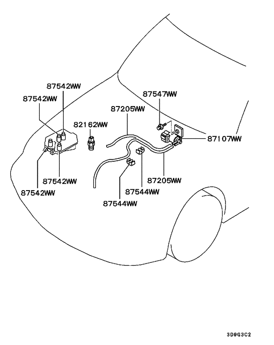 A/c cond, piping(dual:a)