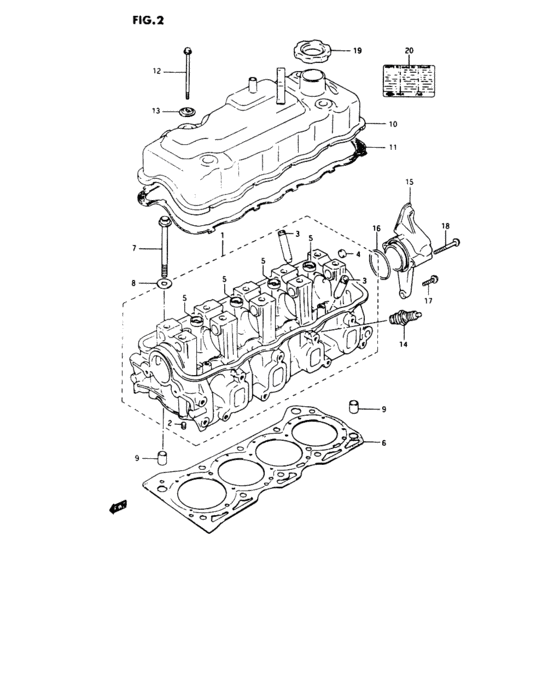 Cylinder head and cover
