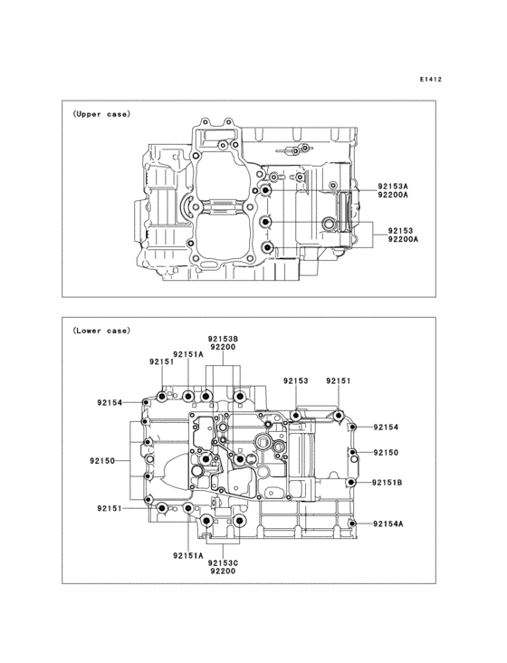 Crankcase bolt pattern