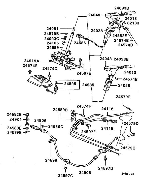 A/t floor shift linkage