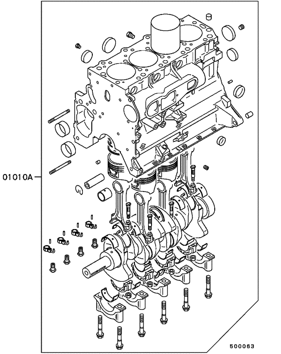 Short engine assy