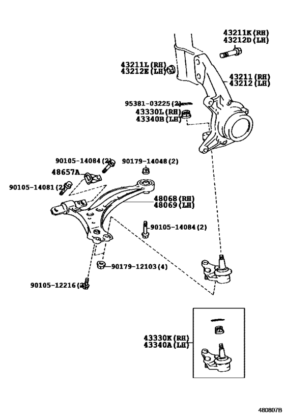 Front Axle Arm & Steering Knuckle