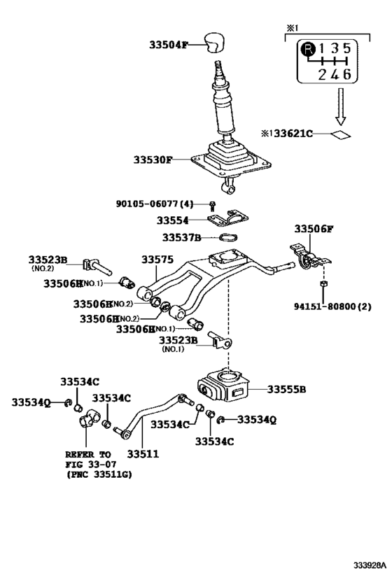 Shift Lever & Retainer