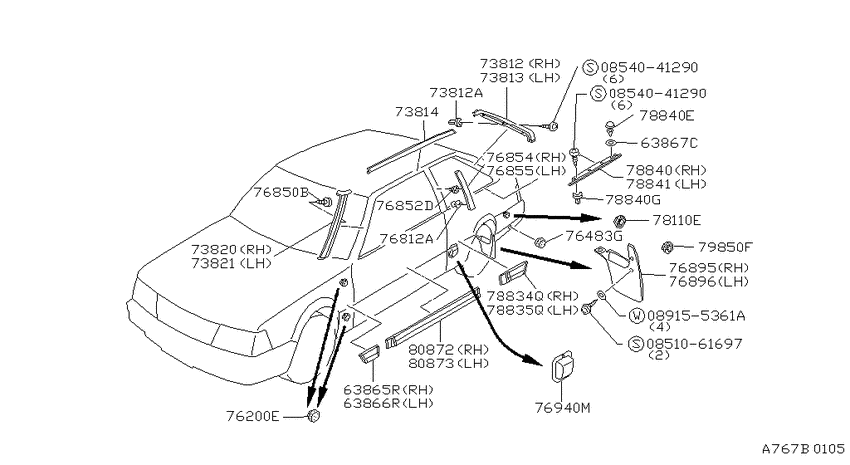 Body side fitting
