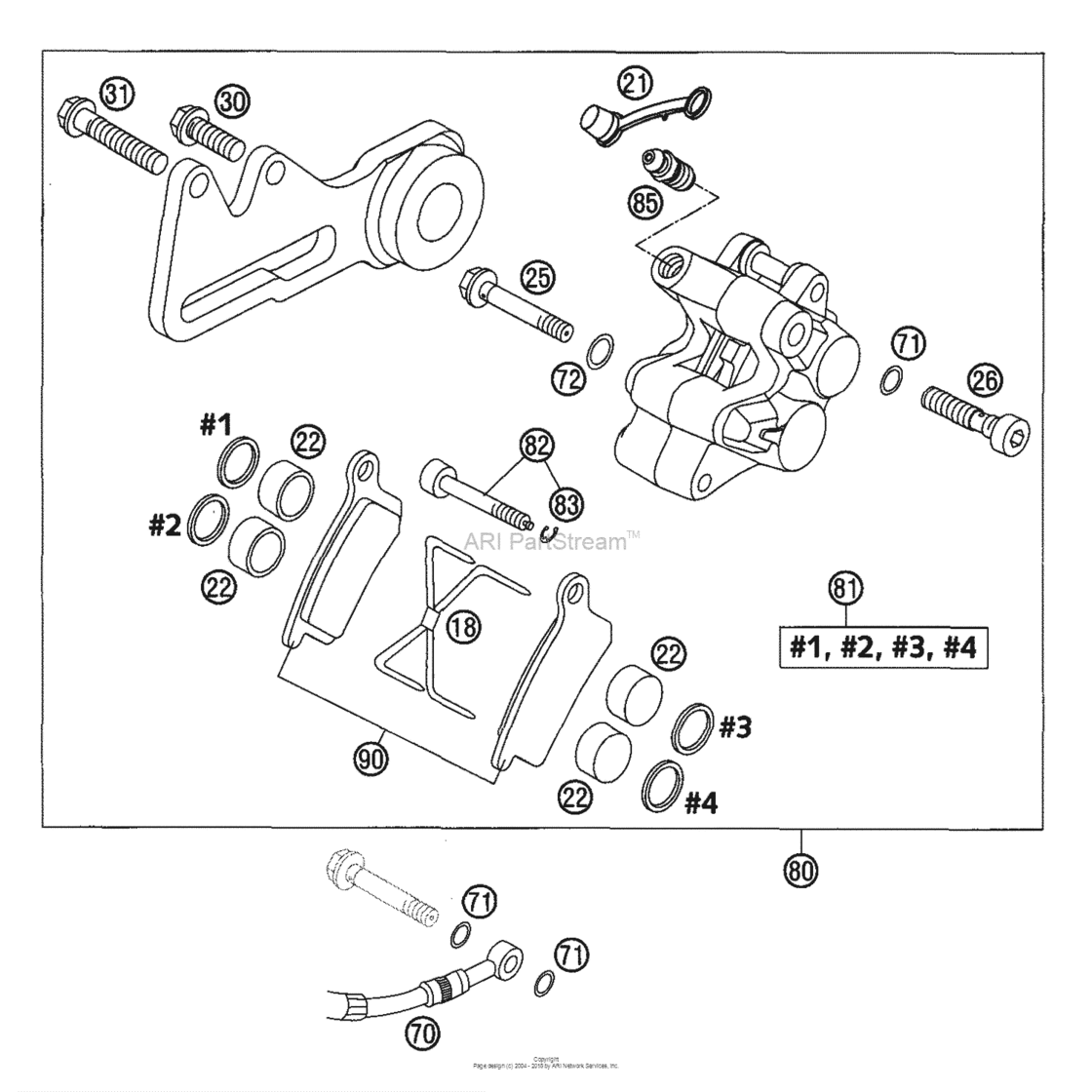 Brake Caliper Rear Formula