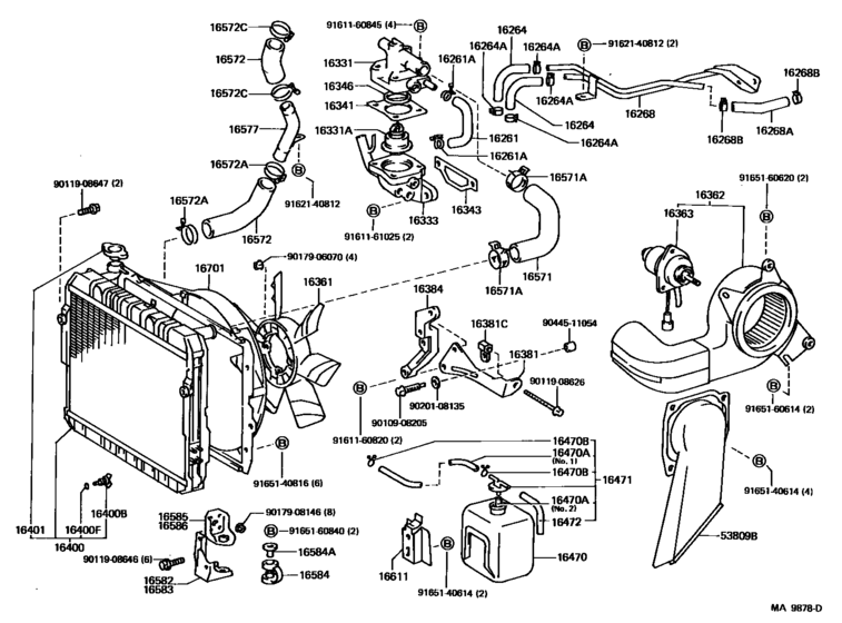 Radiator & Water Outlet
