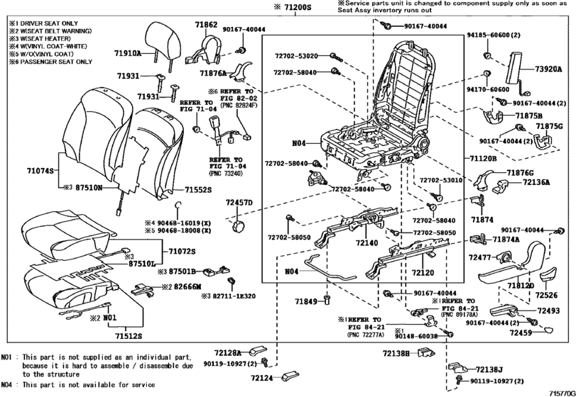 Front Seat & Seat Track