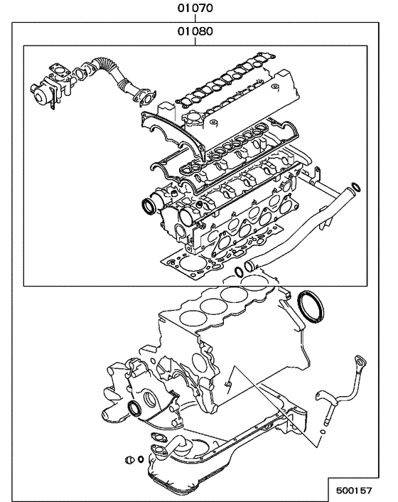 Engine overhaul gasket kit
