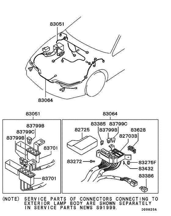 Wiring & attaching parts