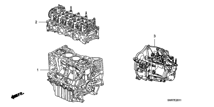 Engine assy./ transmission assy.