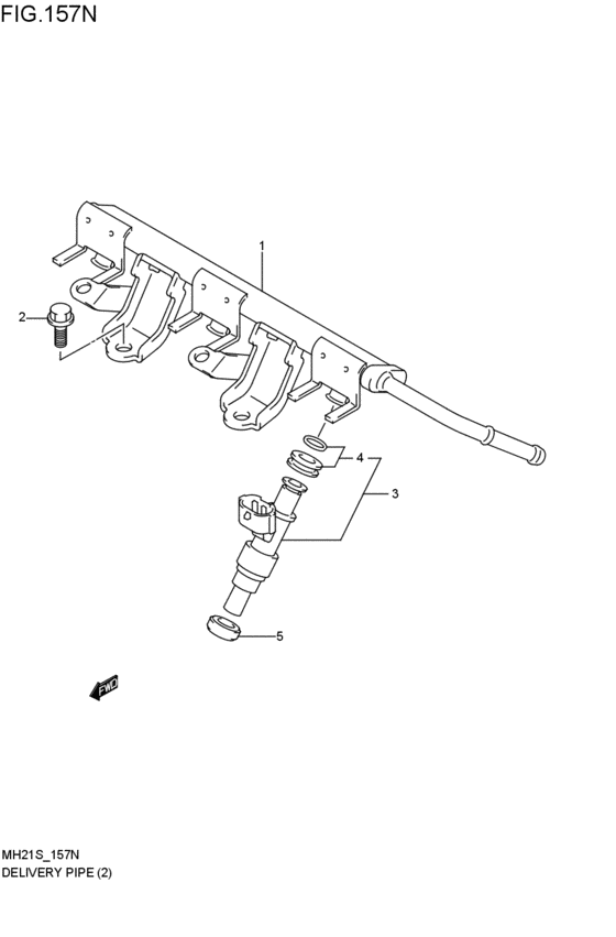 delivery pipe / fuel injector