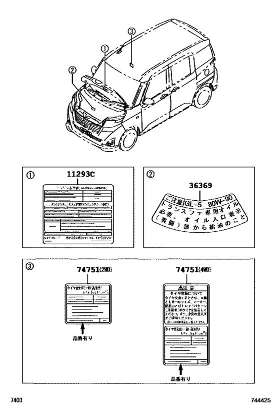 Caution Plate (Exterior & Interior)