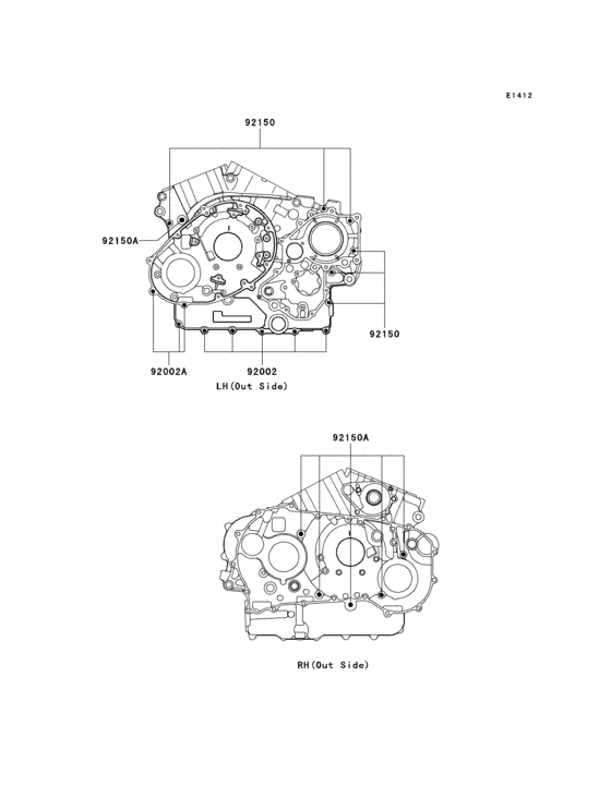 Crankcase bolt pattern