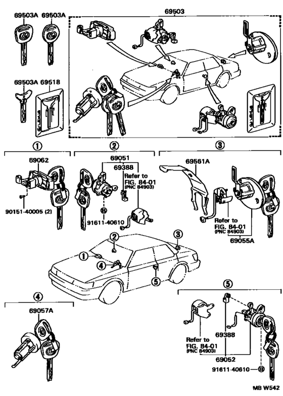 Lock Cylinder Set