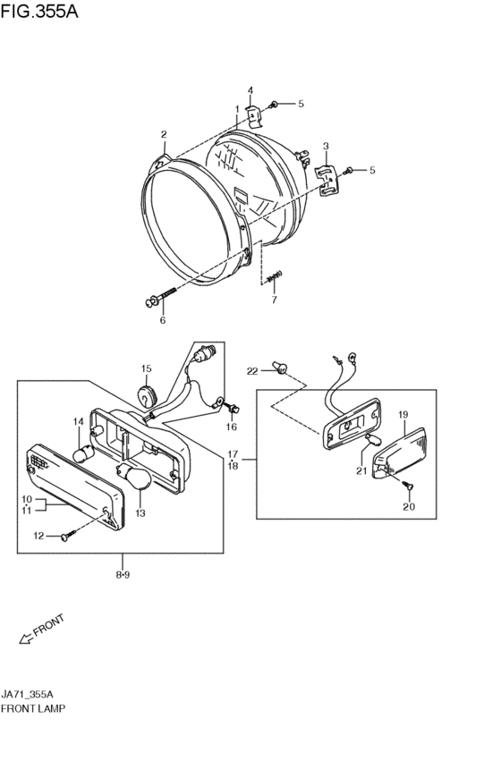 front lamp