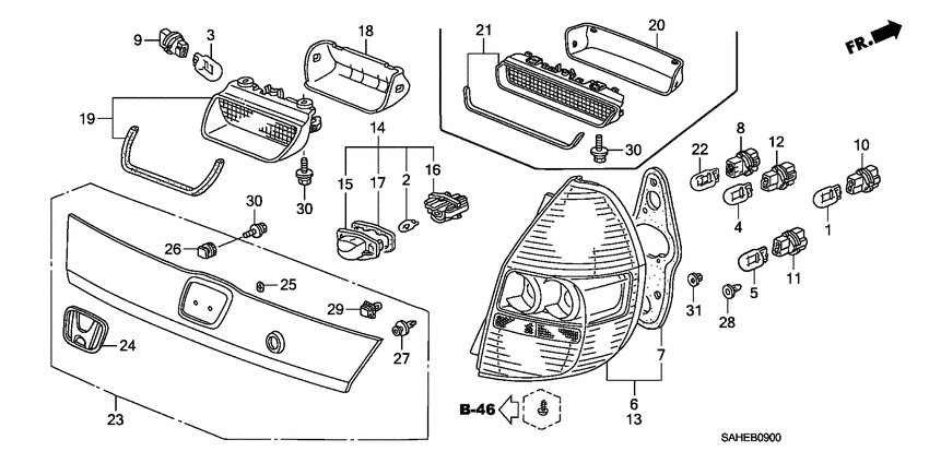 Taillight/license light