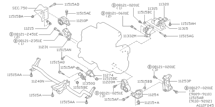 Engine & transmission   mounting
