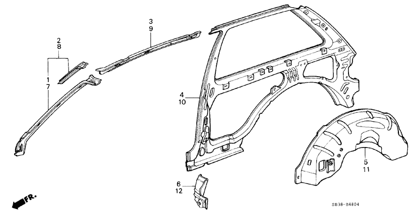 Body structure components