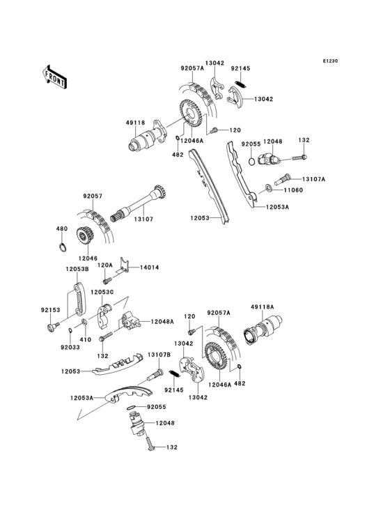 Camshaft(s)/tensioner