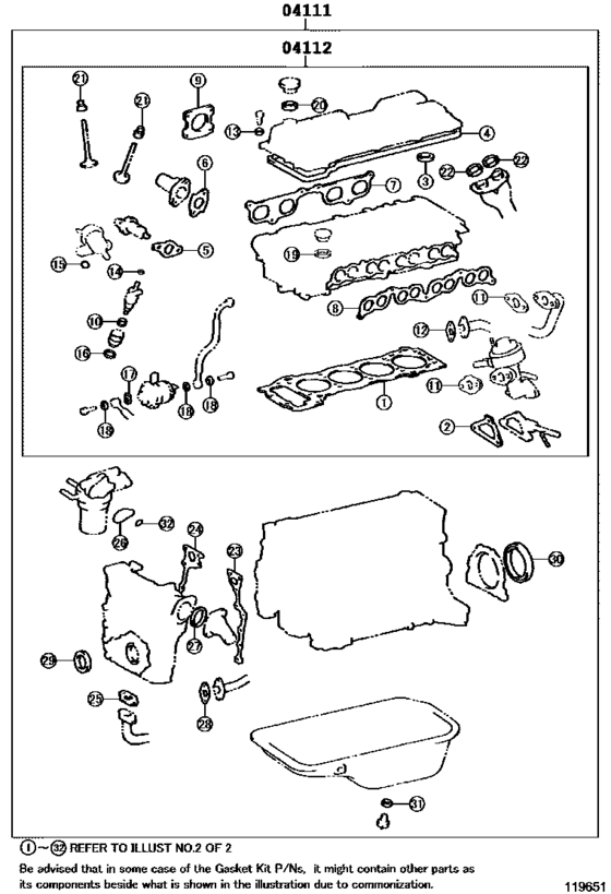 Engine Overhaul Gasket Kit