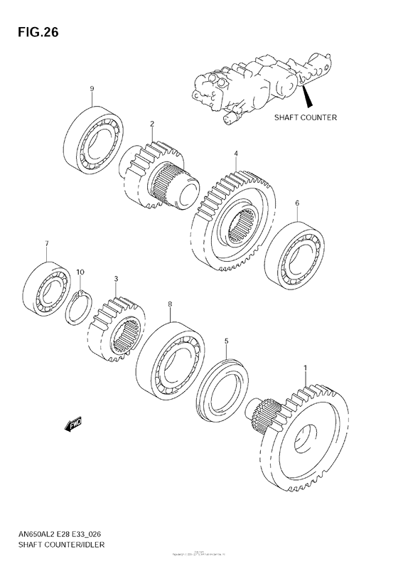 Shaft Counter/idler