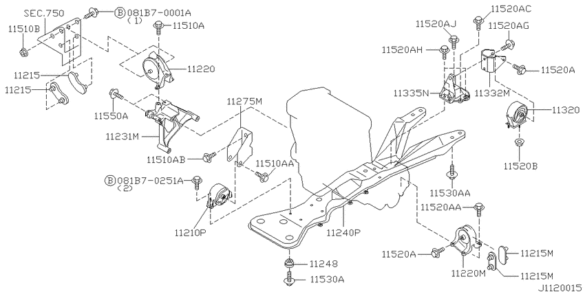 Engine & transmission   mounting