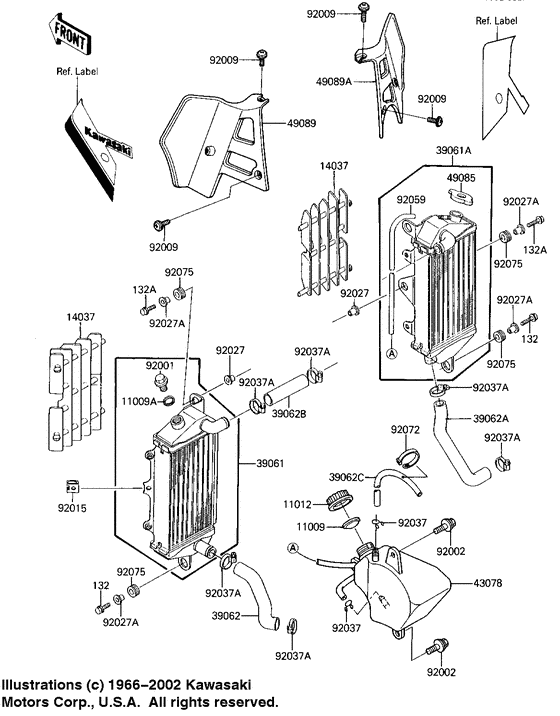 Radiator/coolant tank