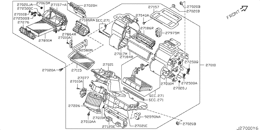 Heater & blower unit