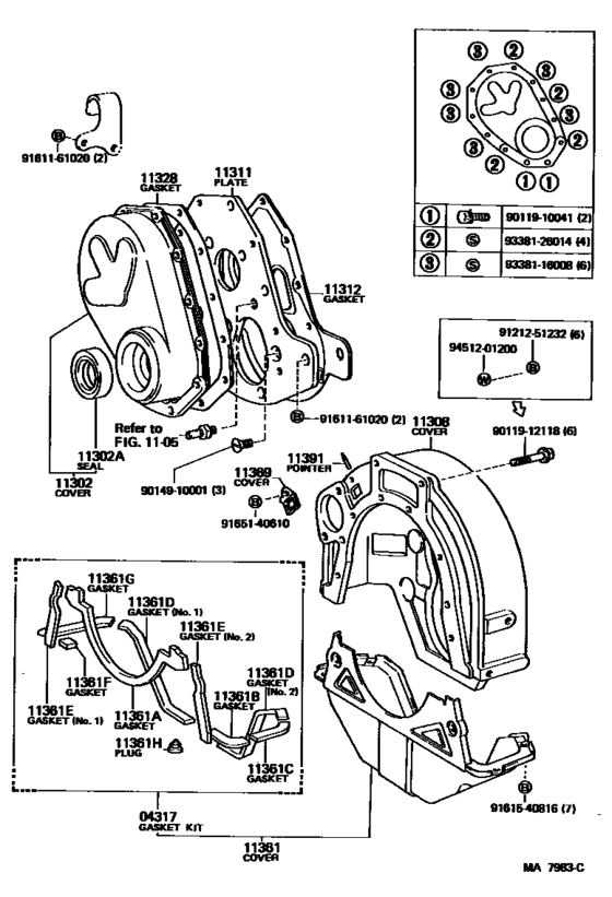 Timing Gear Cover & Rear End Plate